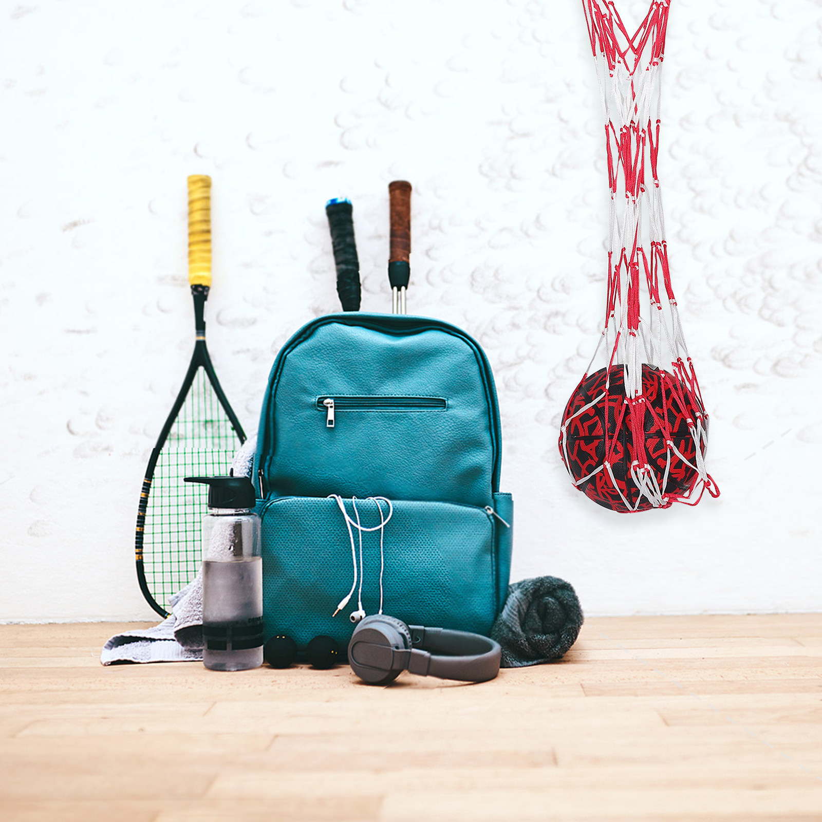 Sports Equipment Organizer - Mesh bal draagtas basketbal voetbal draagbare