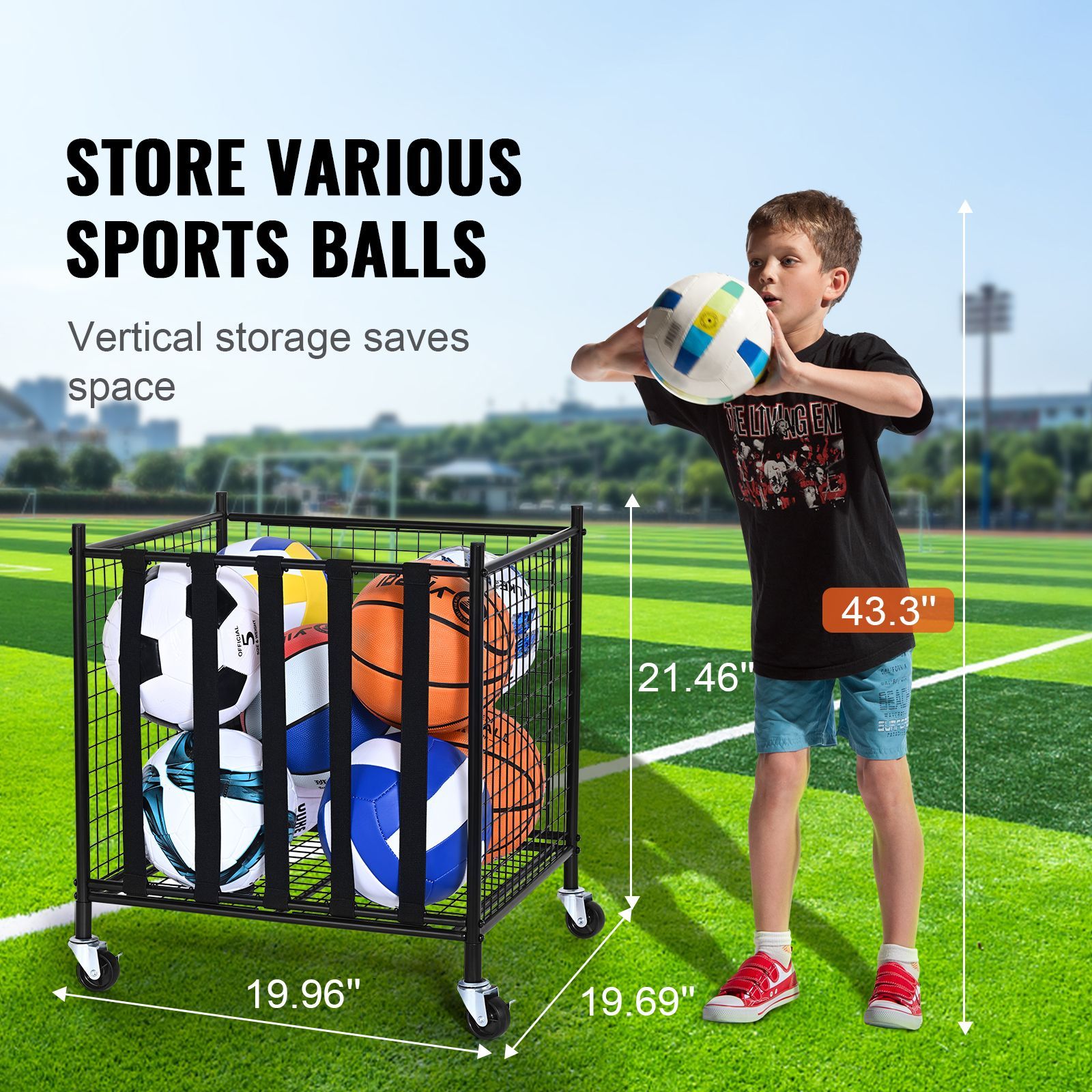 Opbergwagen voor sportballen,  - Sports Equipment In School recensie en prijs