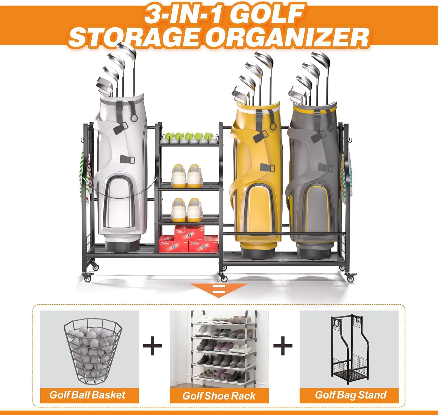 Golfbag opbergrek organizer, h - Sports Equipment Organizer recensie en prijs
